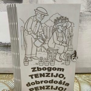 Kutija knjiga sa brojem (27x23x6.5cm) sa čuturom
